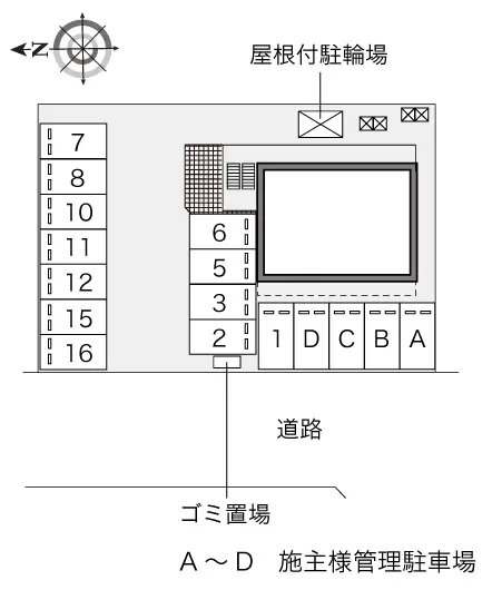 ★手数料０円★名古屋市中川区法華西町　月極駐車場（LP）